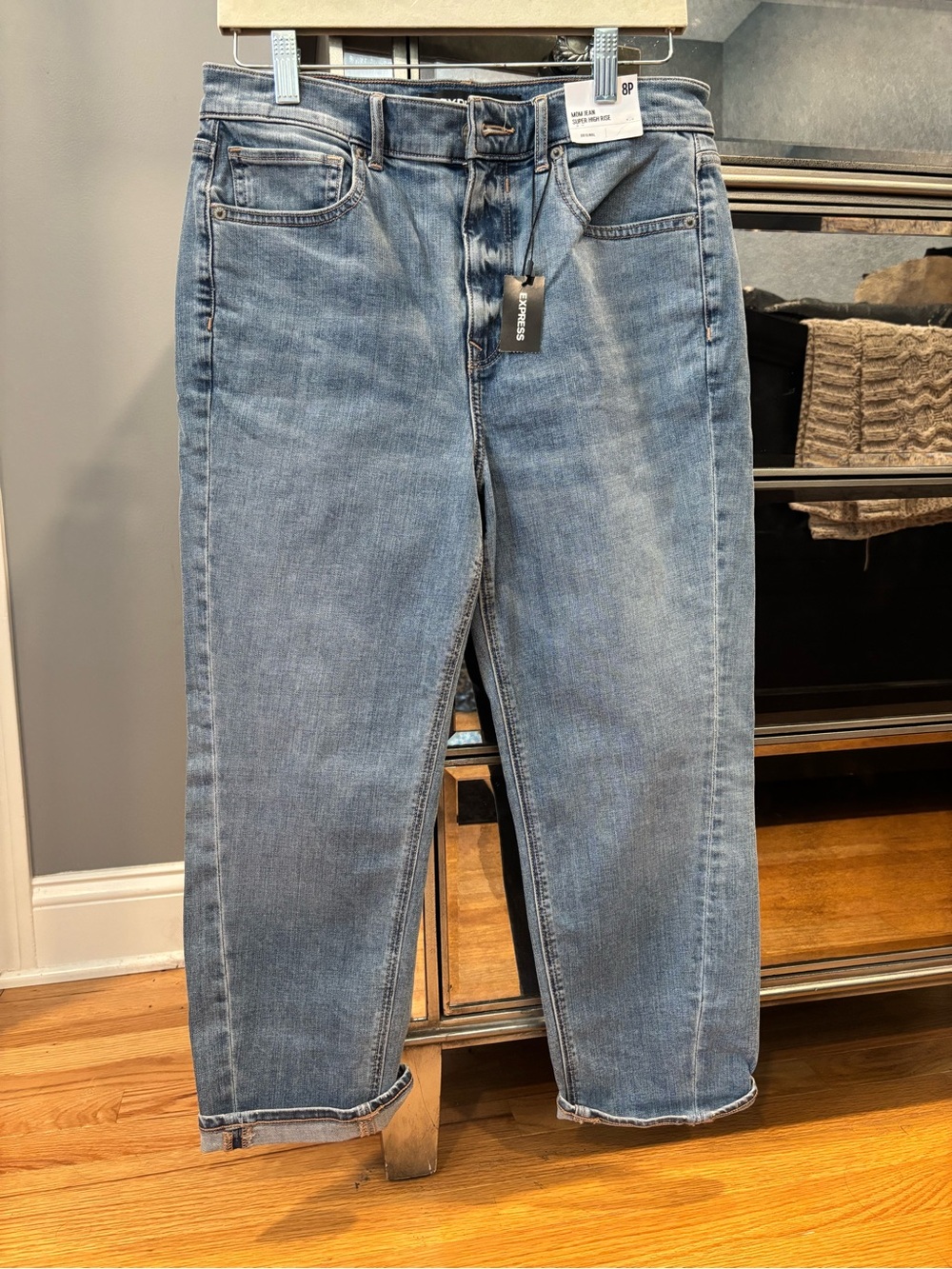 Express Light Blue Mom Jeans